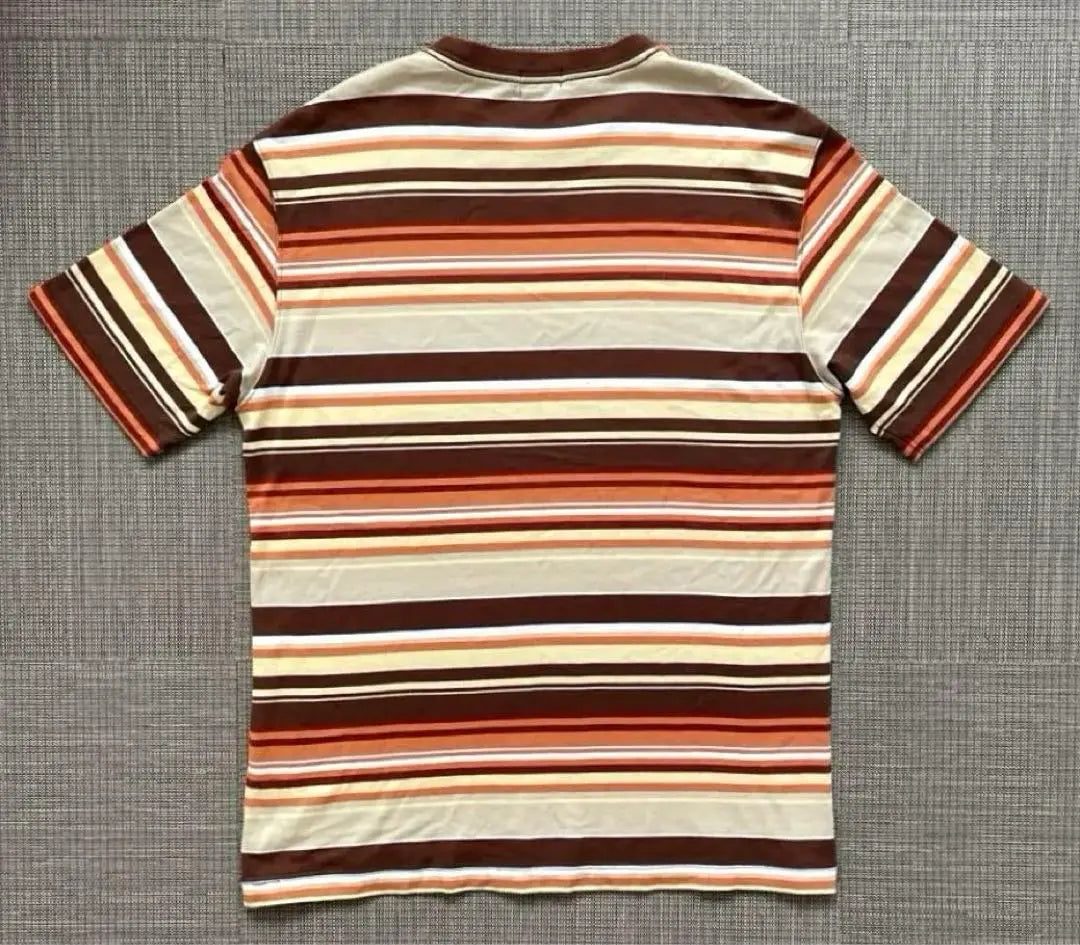 ◆[Rare] 90s OLD UNIQLO Navy Tag Striped T-shirt, L size