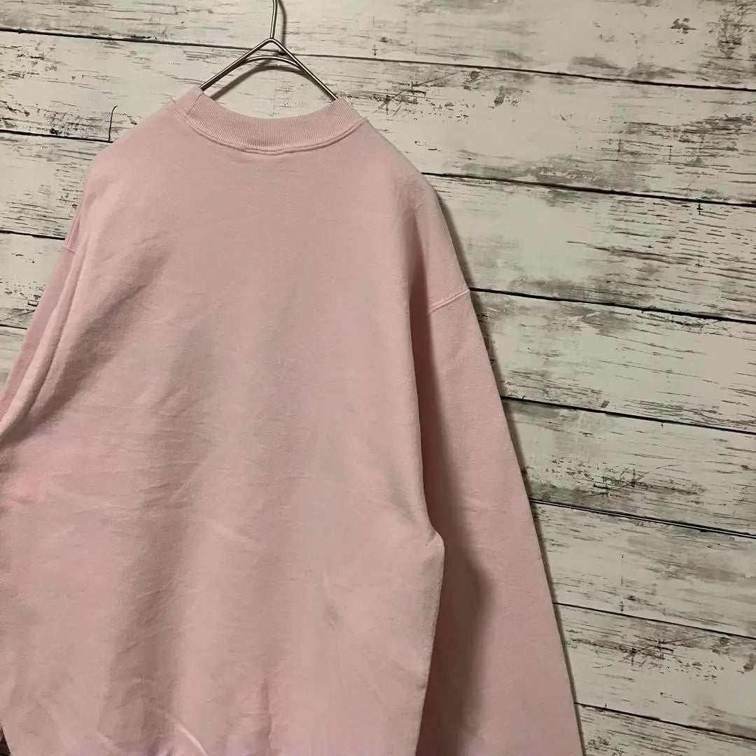 ●F361 [US import] Hanes sweatshirt pink ladies [L equivalent]