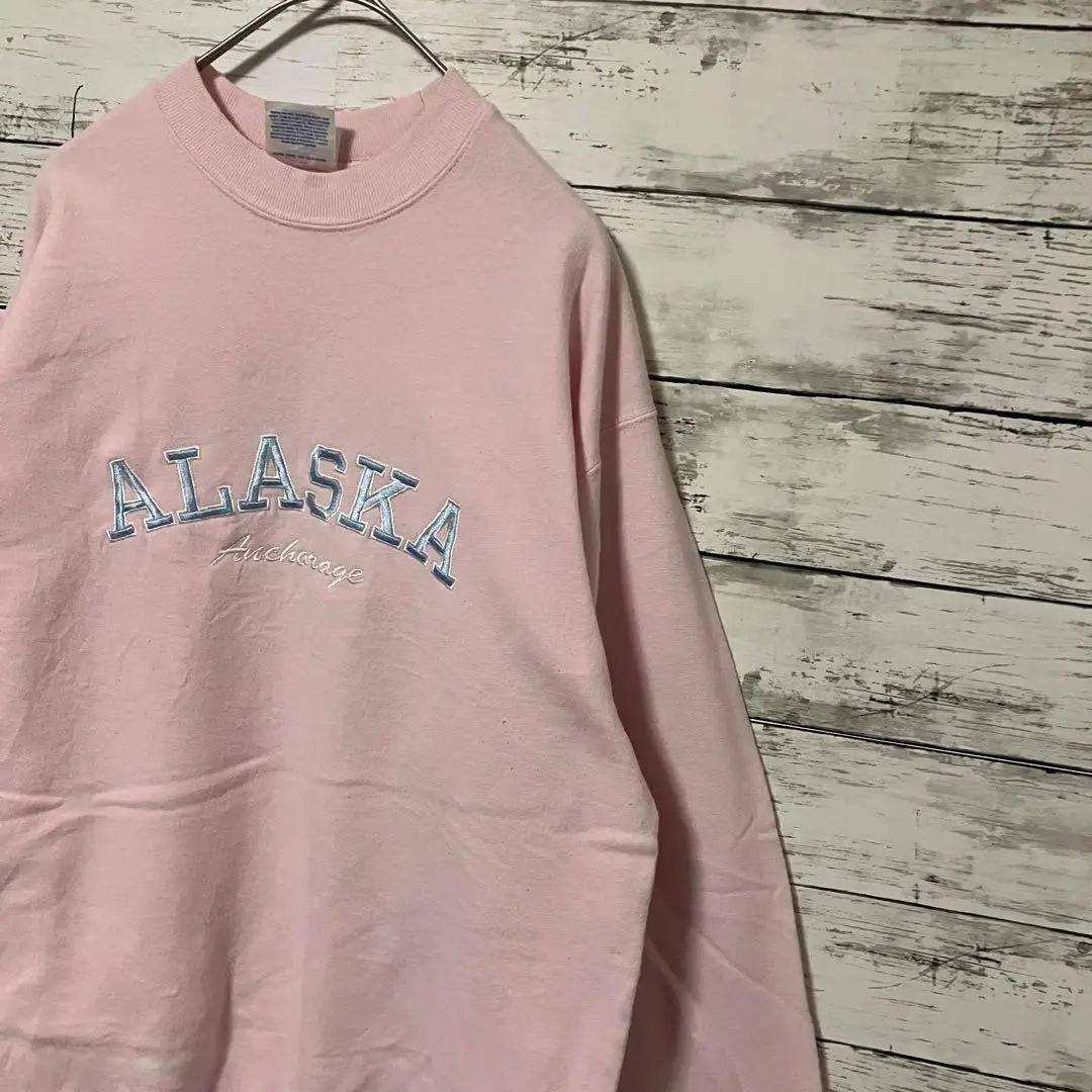 ●F361 [US import] Hanes sweatshirt pink ladies [L equivalent]