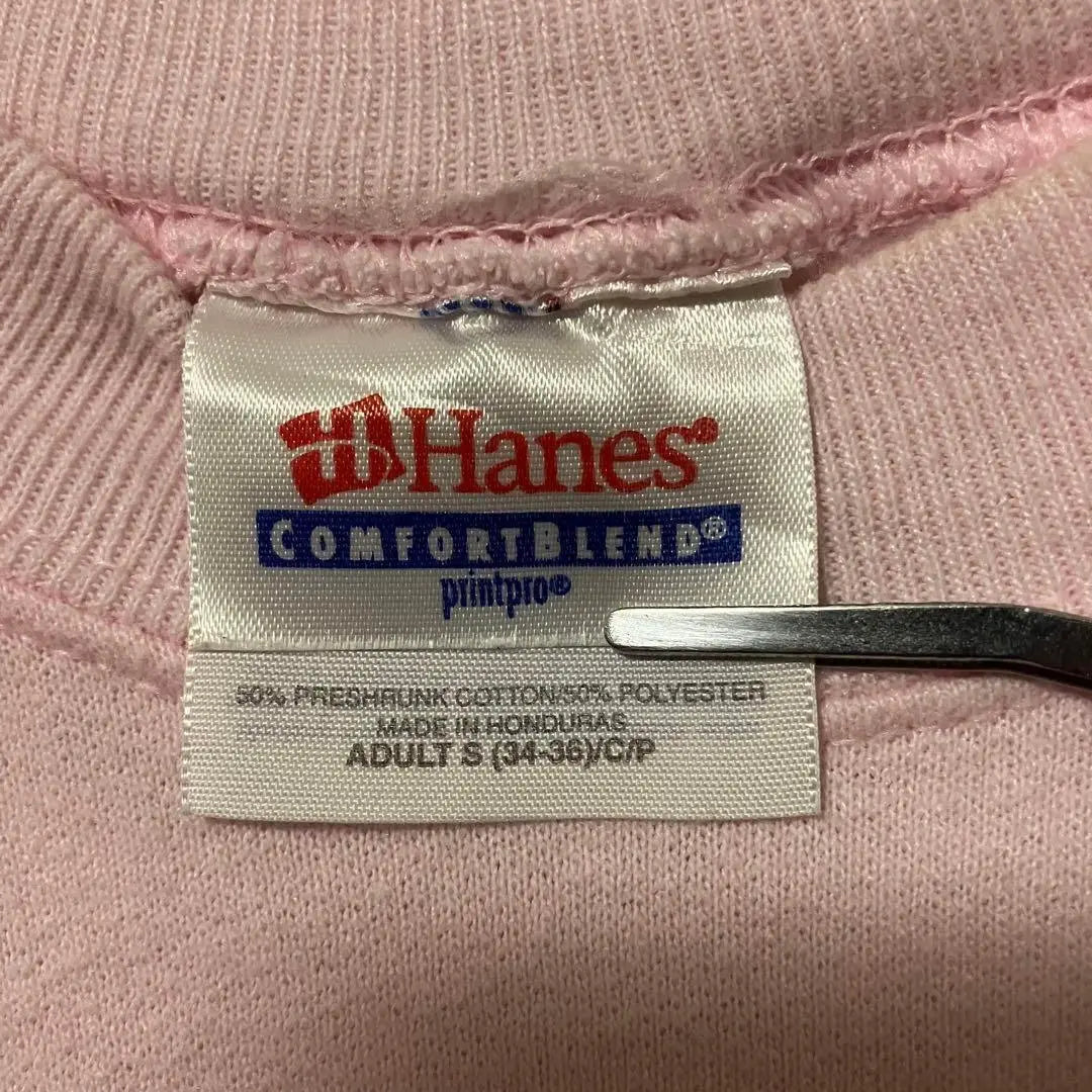 ●F361 [US import] Hanes sweatshirt pink ladies [L equivalent]