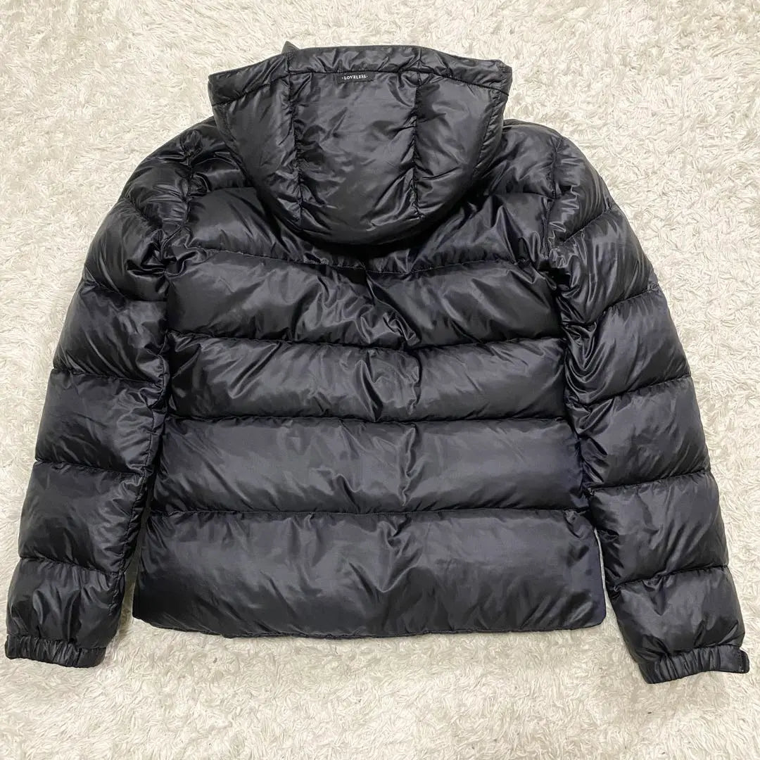 Loveless Thick Down Jacket White Goose Embroidered Logo Nupsi Black S | ラブレス 肉厚 ダウンジャケット ホワイトグース 刺繍ロゴ ヌプシ ブラック S