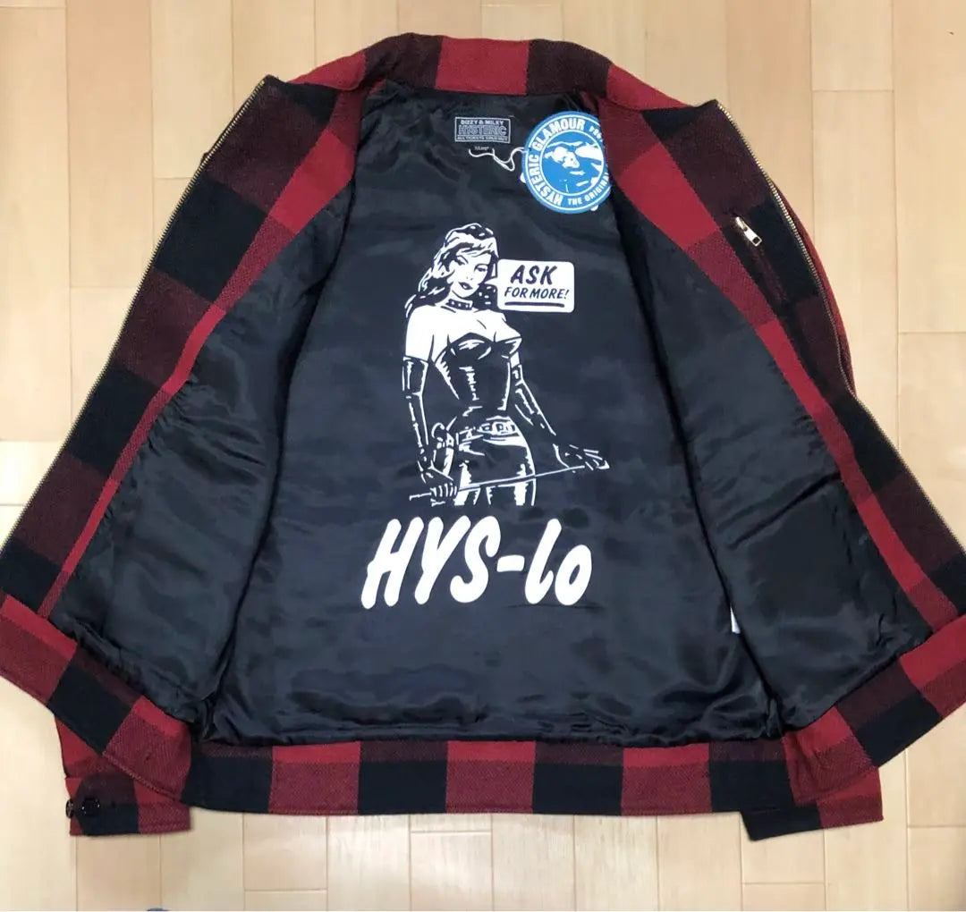 ★Sold out★New★Hysteric Glamour Noguchi Tsuyoshi Check Blouson Jacket XL