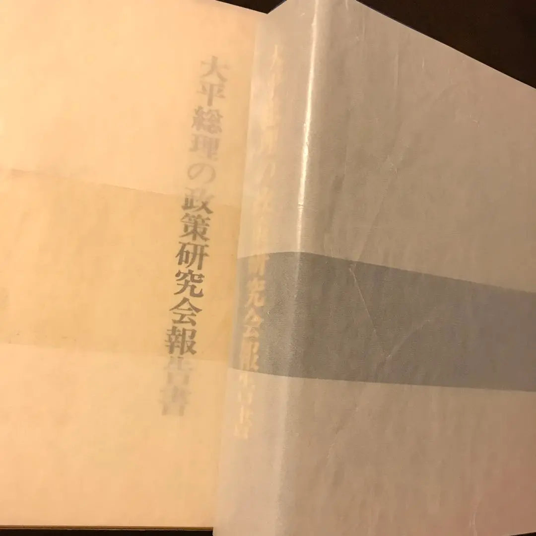 Prime Minister Ohira's Policy Research Group Report Politics Future Prediction Consult Yamaguchi Shu