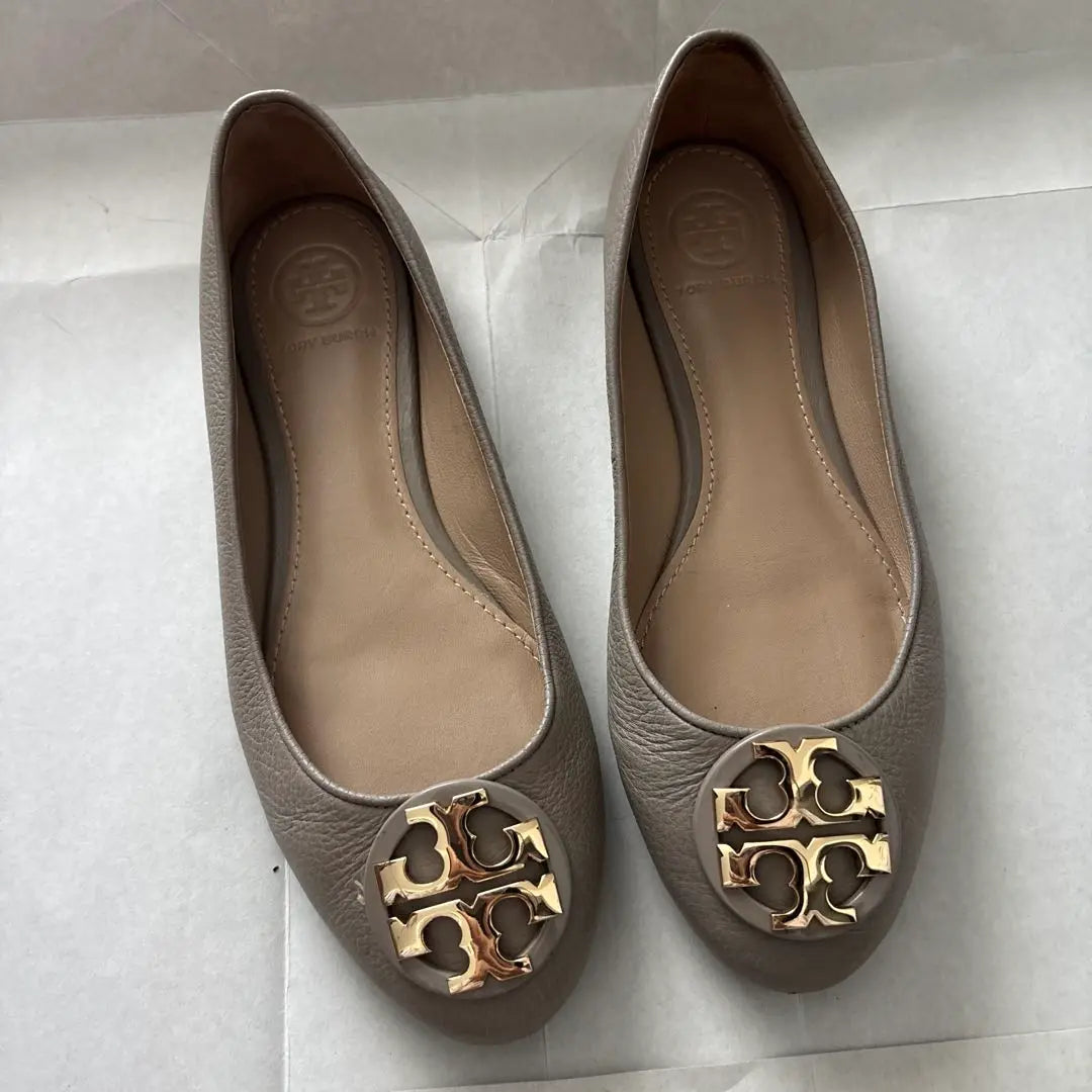 Tory Burch Flat Shoes 5.5 Greige