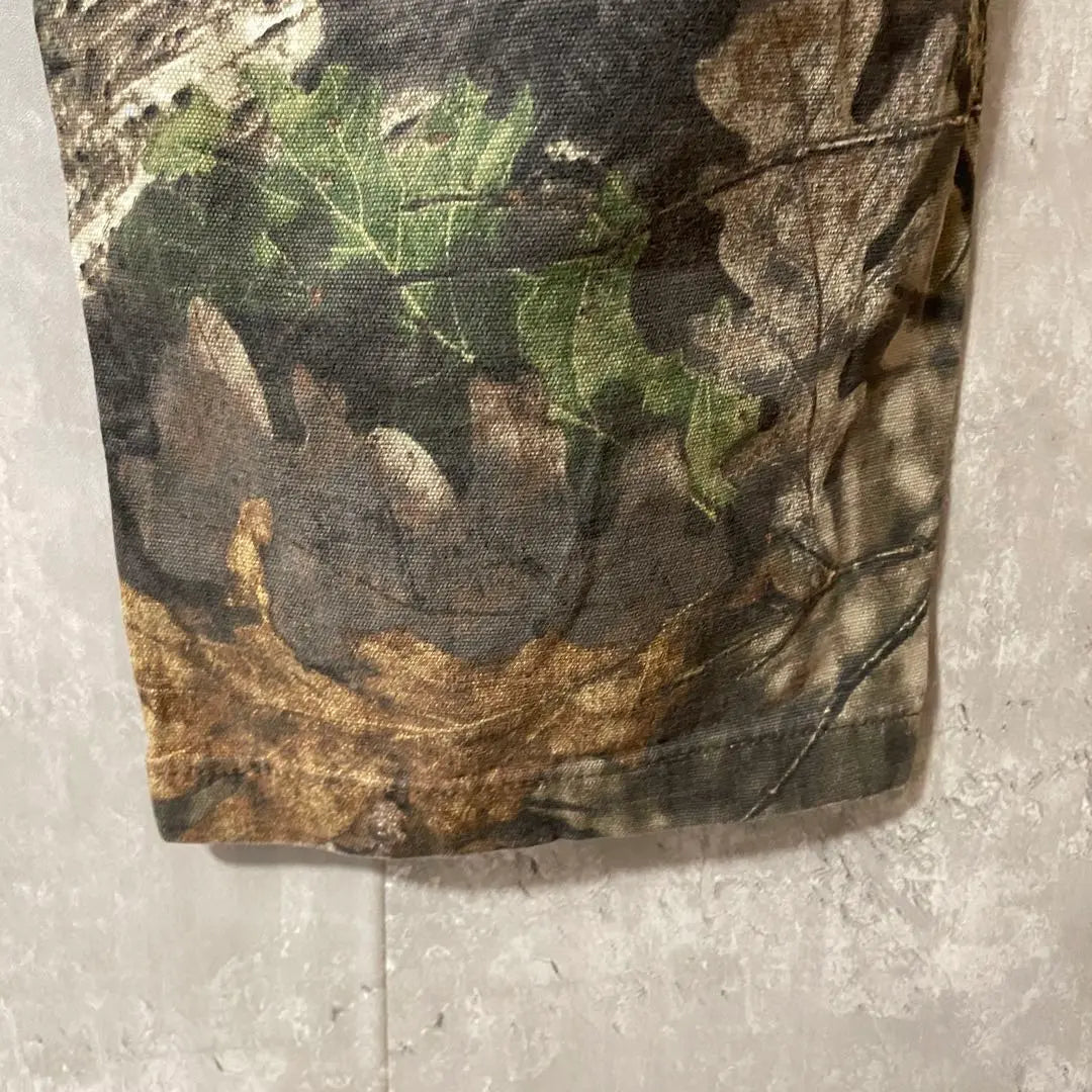 Pantalones de trabajo militar Carhartt con estampado de camuflaje de árbol real, raros