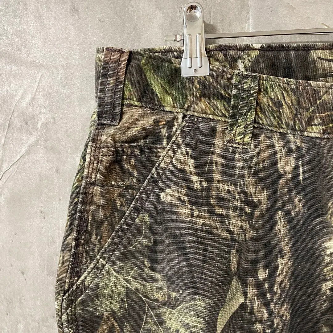 Pantalones de trabajo militar Carhartt con estampado de camuflaje de árbol real, raros