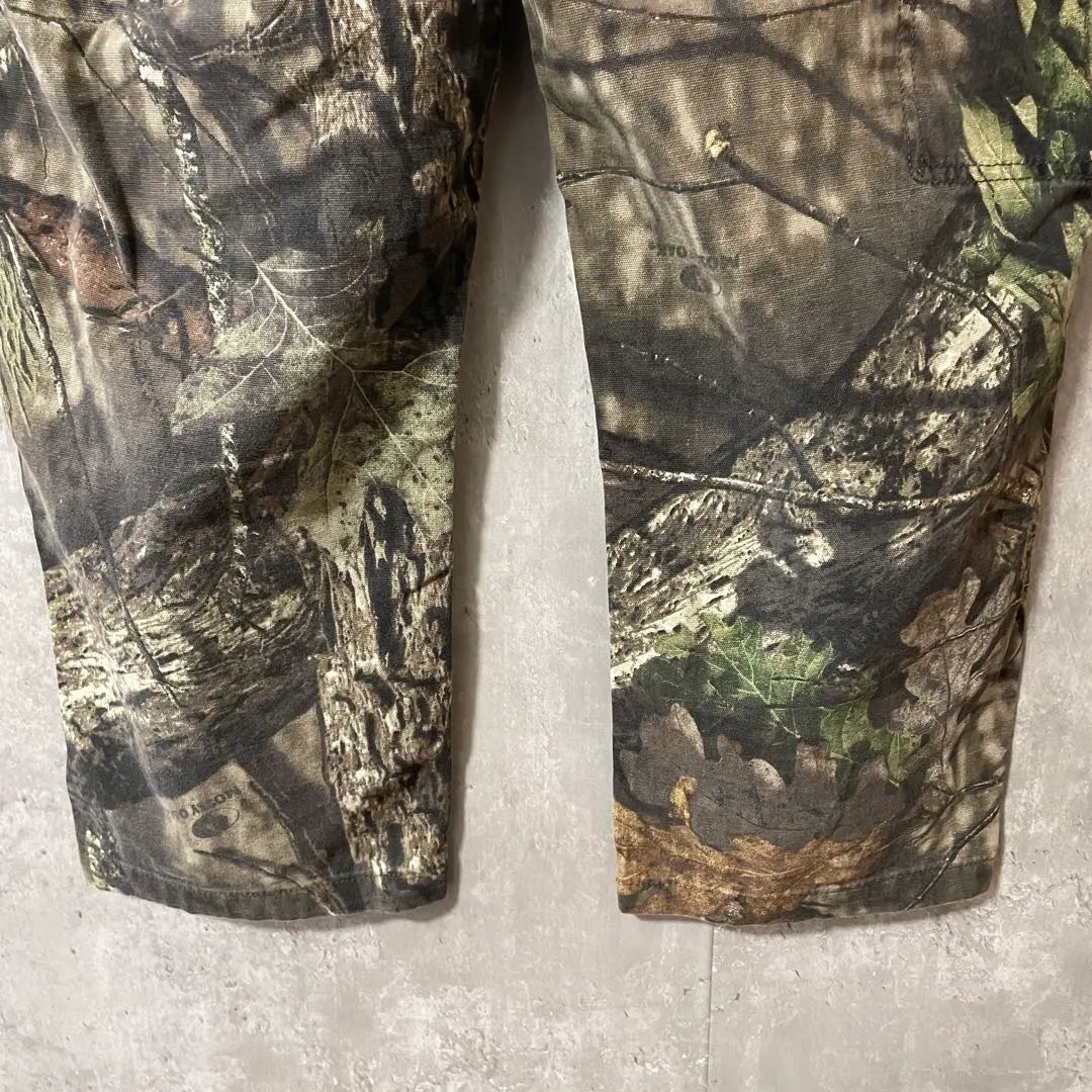 Pantalones de trabajo militar Carhartt con estampado de camuflaje de árbol real, raros