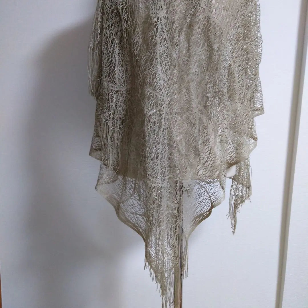 Shawl/Beaded/Lace/Large/Long length