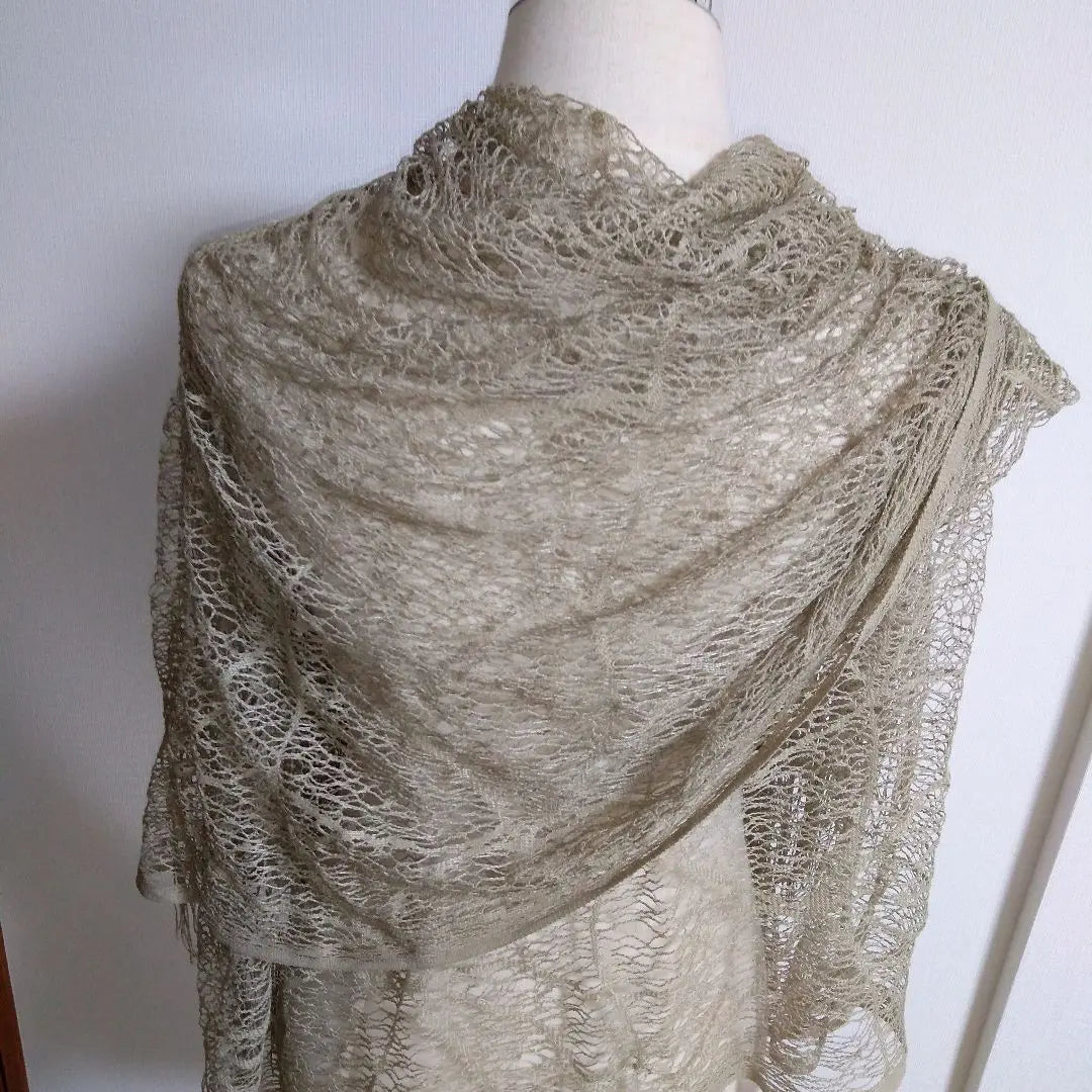 Shawl/Beaded/Lace/Large/Long length