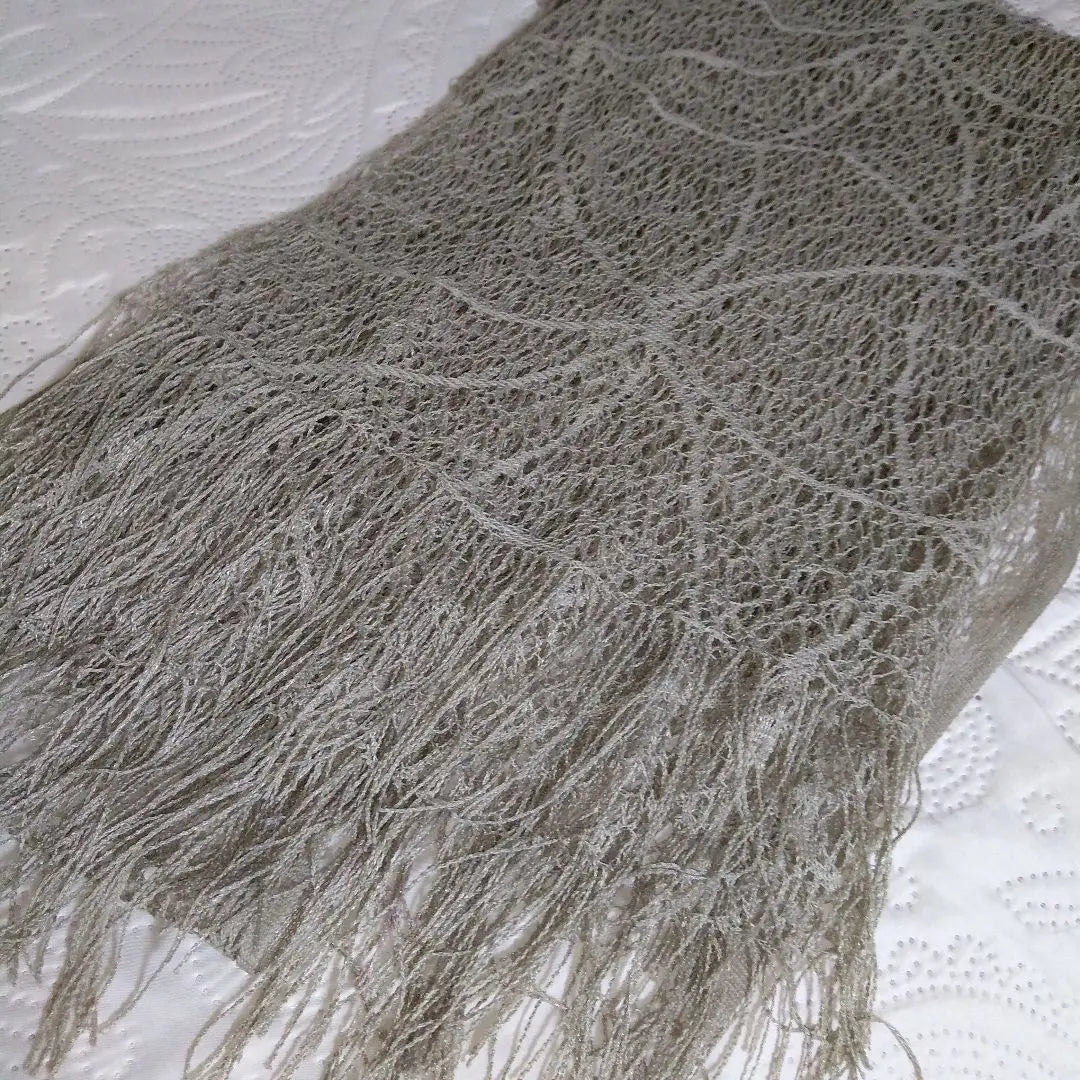 Shawl/Beaded/Lace/Large/Long length