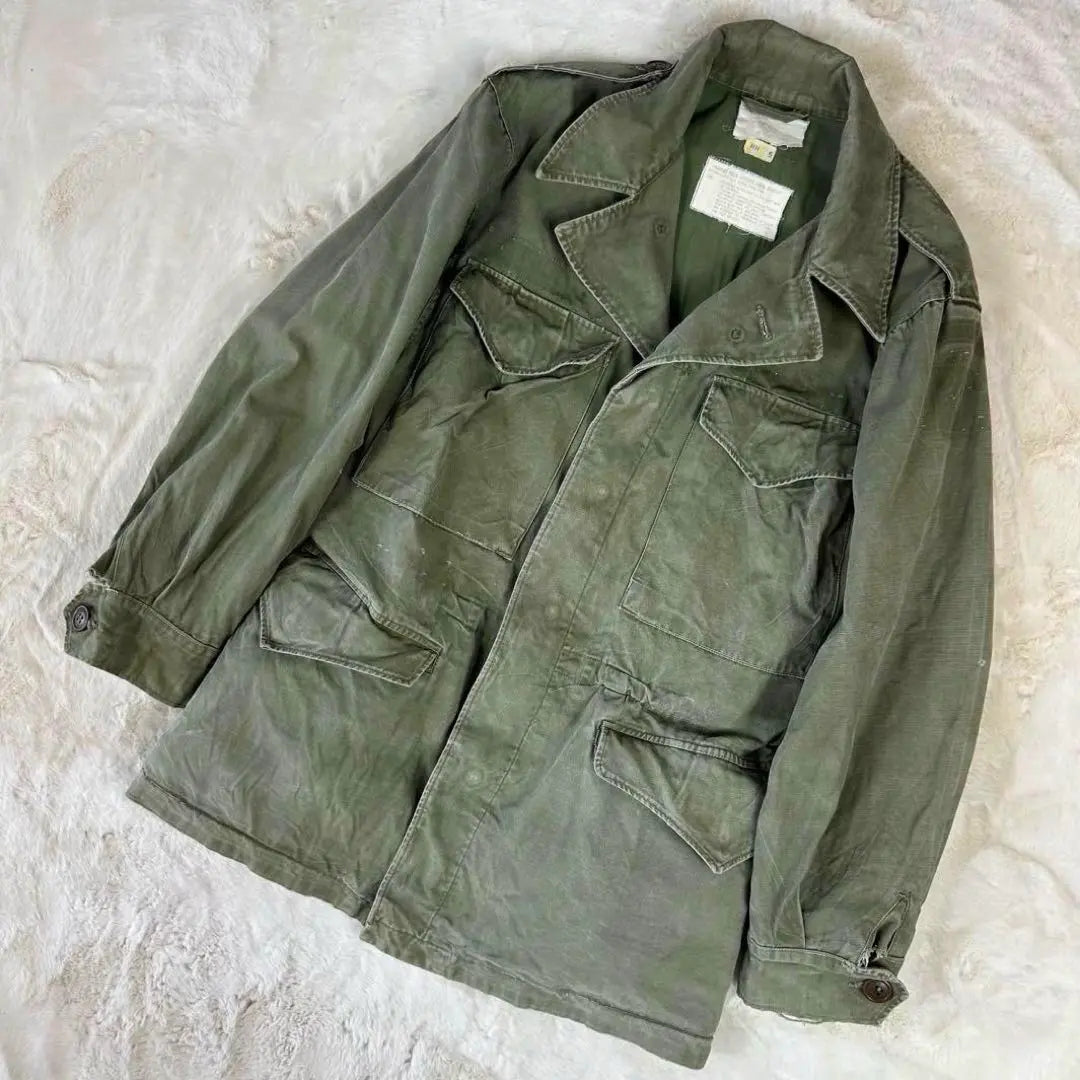 [Hard to get] Military Jacket M US USA Army Actual Released 50s Green