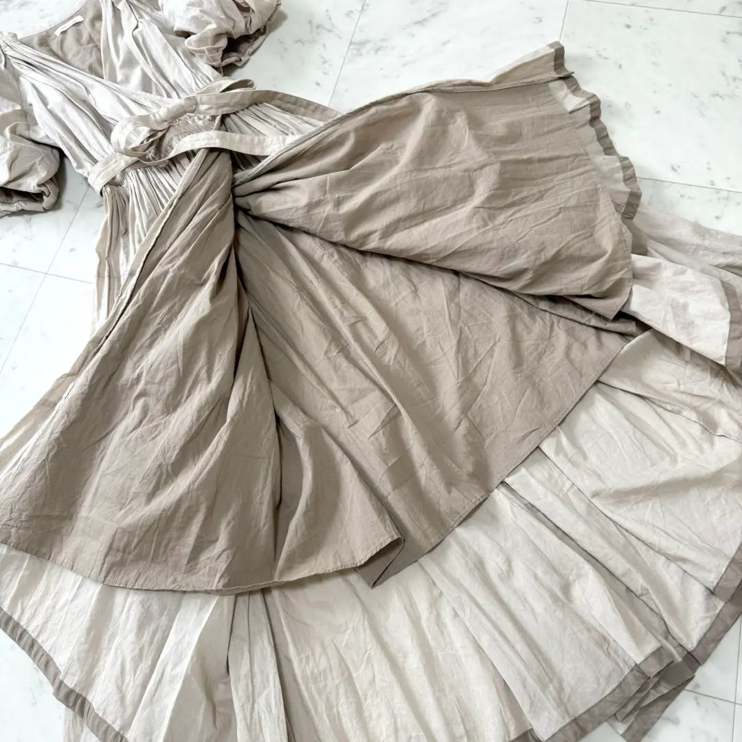 [Good Condition] CASA FLINE Tiered Cache Coeur Dress Linen Belt