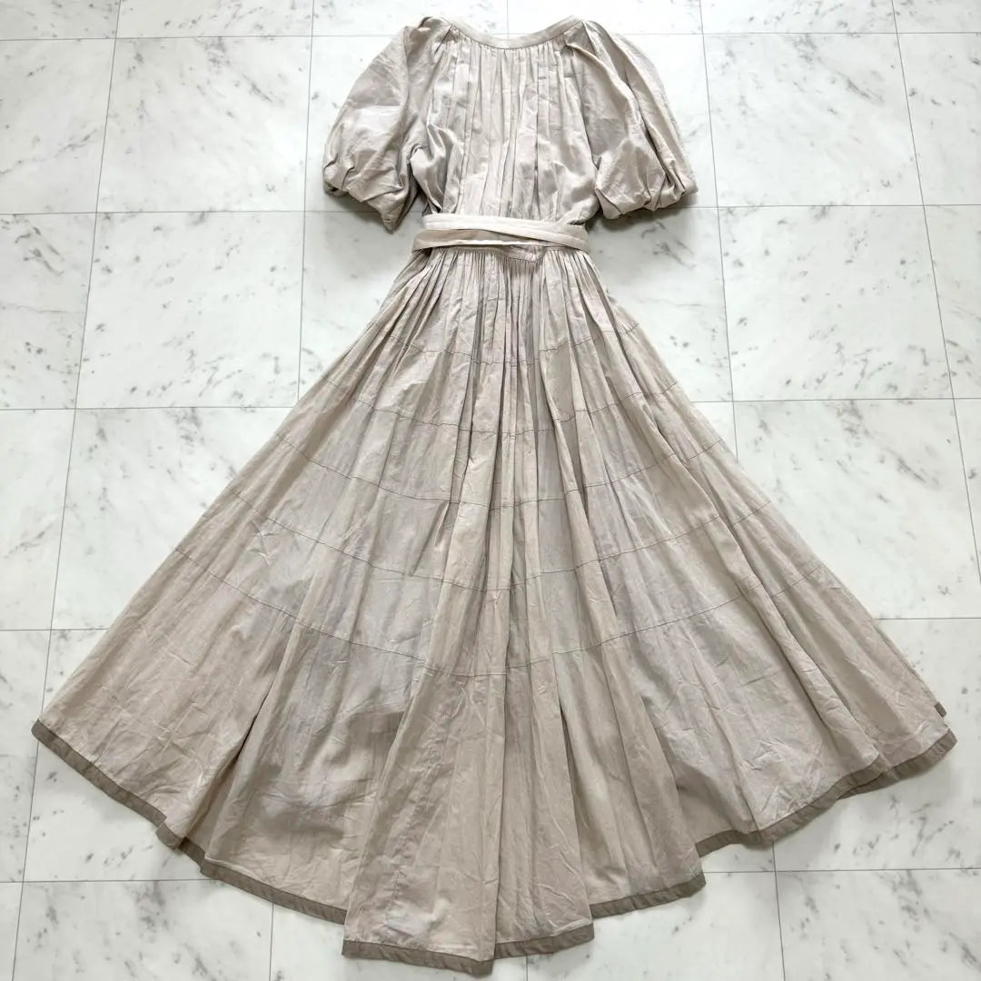 [Good Condition] CASA FLINE Tiered Cache Coeur Dress Linen Belt