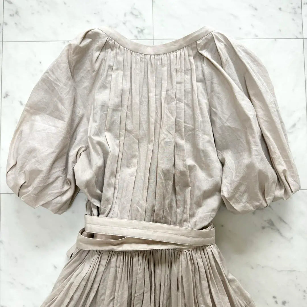 [Good Condition] CASA FLINE Tiered Cache Coeur Dress Linen Belt