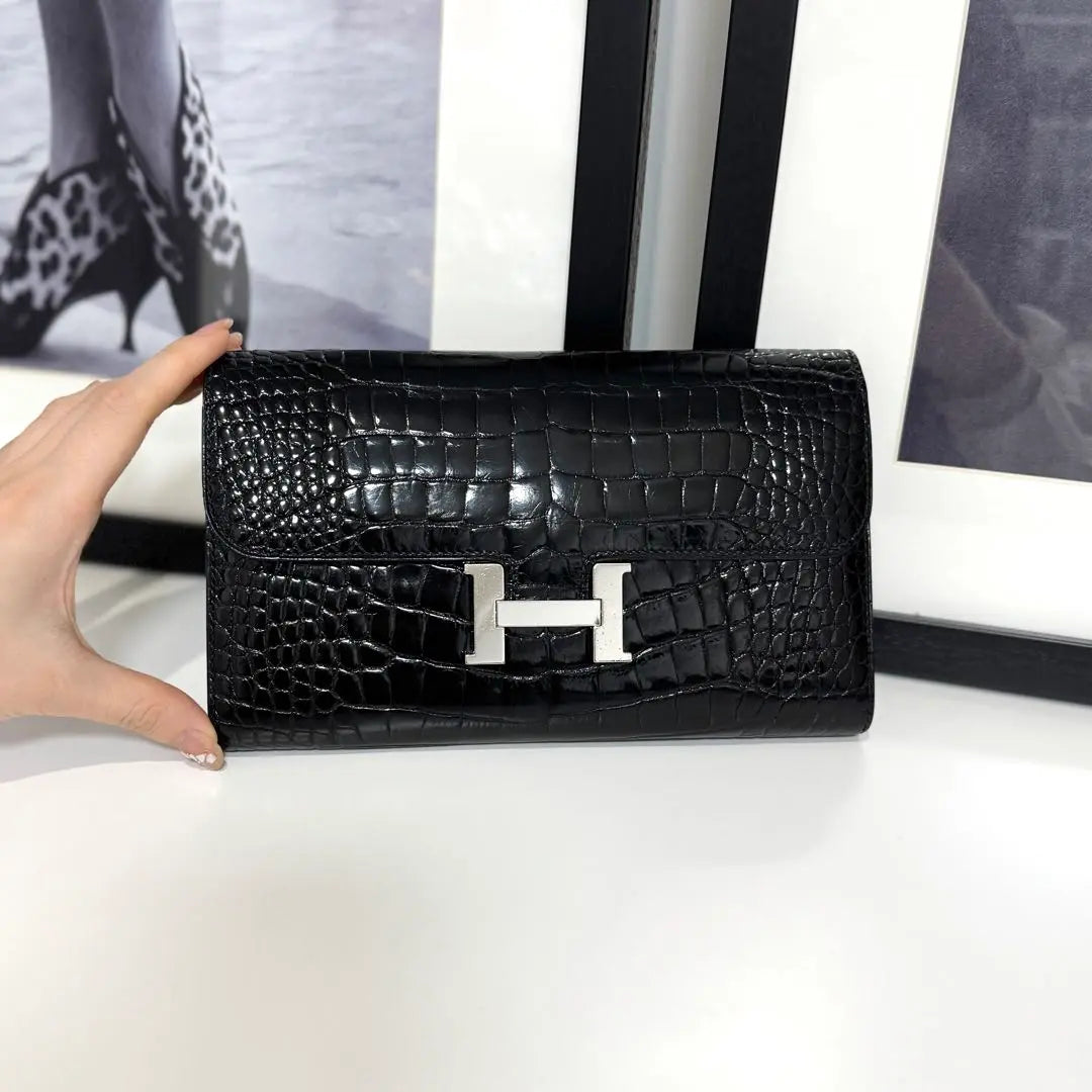 Hermes Constance Long Alligator Black | エルメス コンスタンスロング アリゲーター ブラック