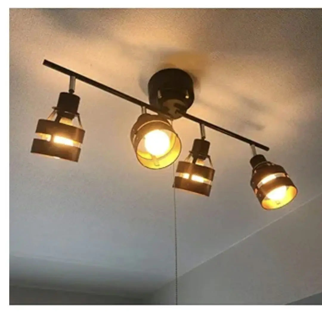 4 ceiling light spotlight retro ceiling light cafe style light bulb sold separately