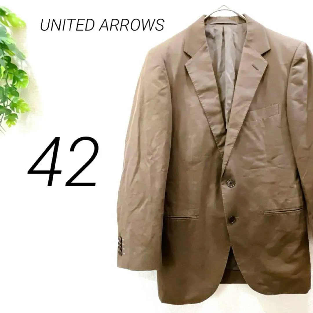 [1158] UNITED ARROWS Jacket Brown Suit Office