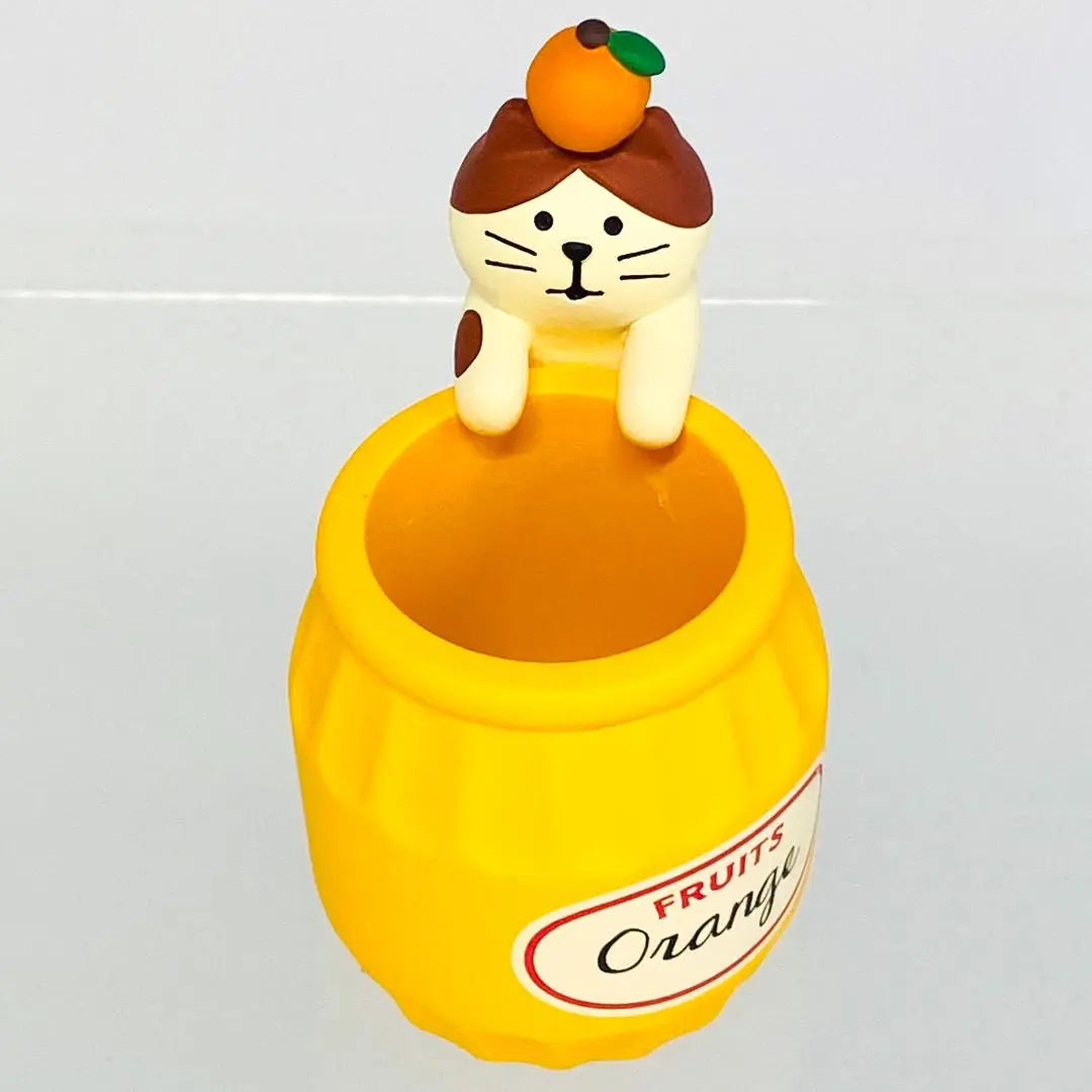 Decoré Concomble Jam Cat Seal Pot Orange New Unused Discontinued Product