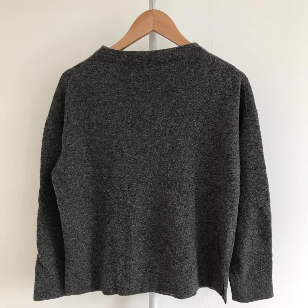 [Good condition] 7-ID concept. Women's sweater, long sleeves, gray