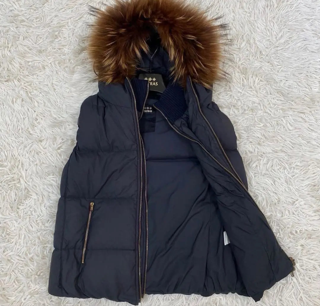 Unused Tatras Faguria Down Vest Lacoon Fur Black Food