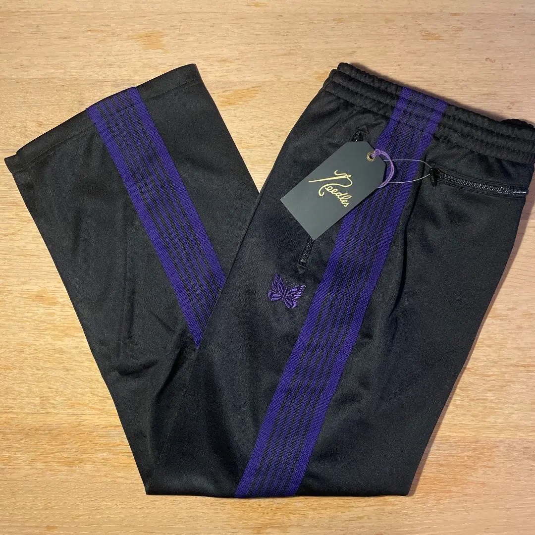 M Black Purple Needles Setup Track Pants