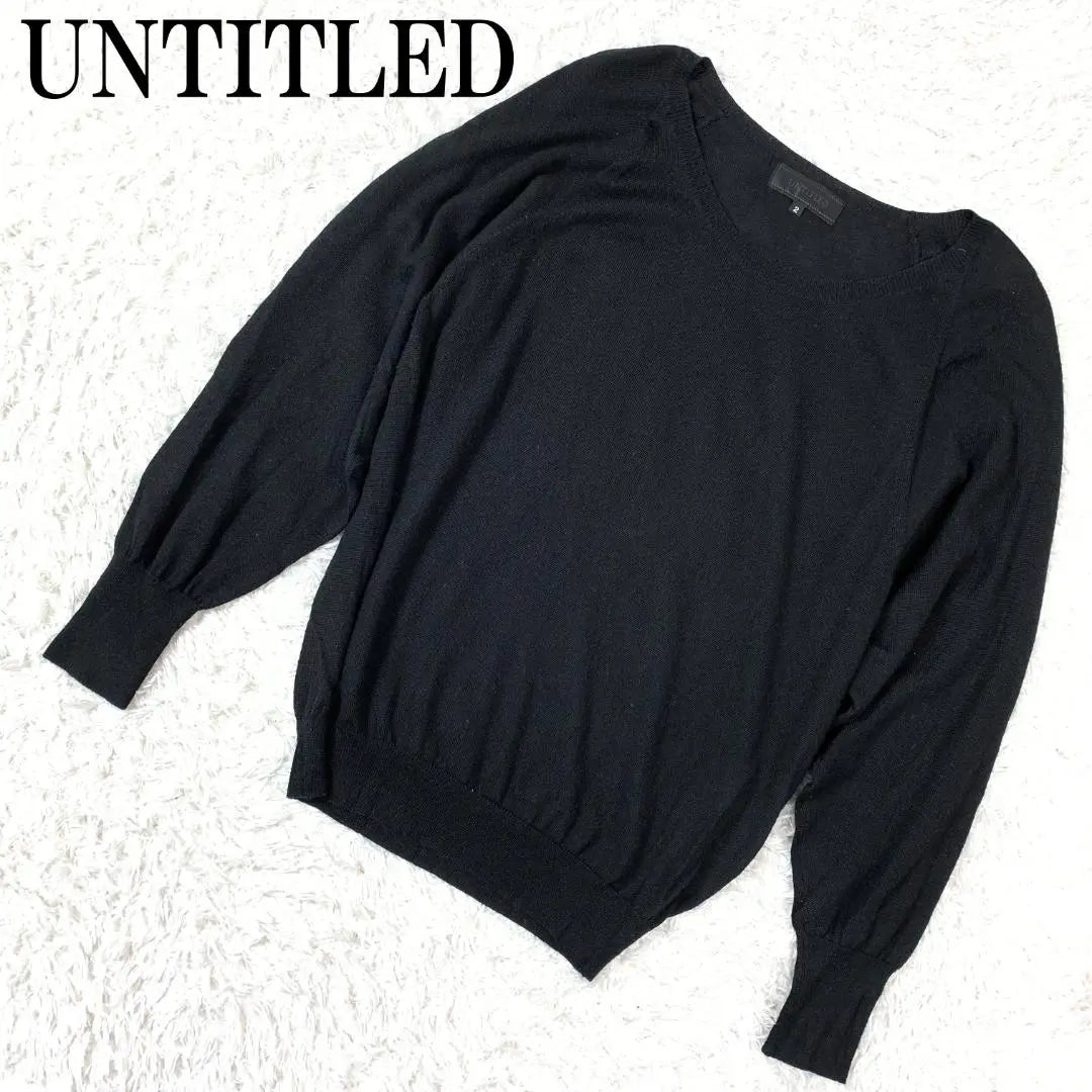 UNTITLED Long Sleeve Knit Black 2 B9491