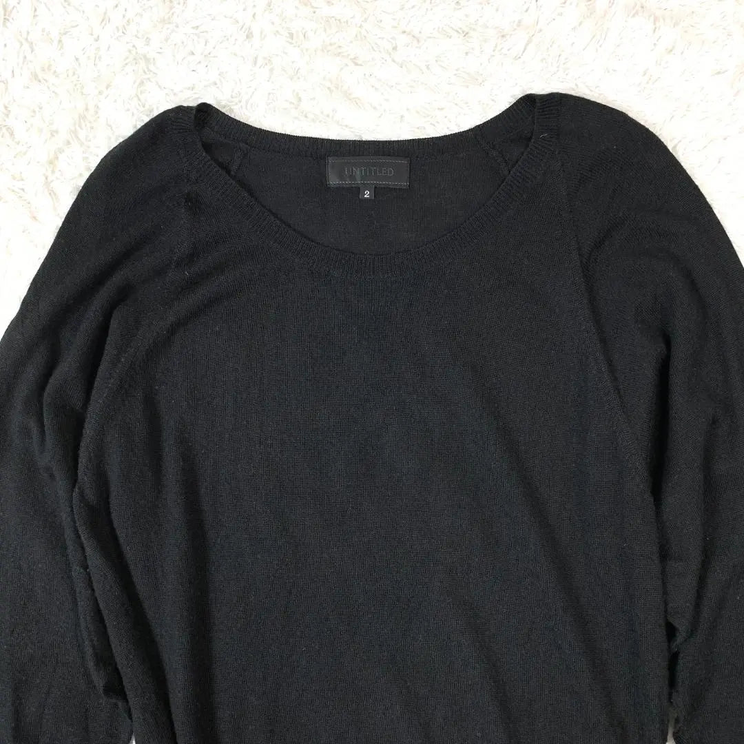 UNTITLED Long Sleeve Knit Black 2 B9491