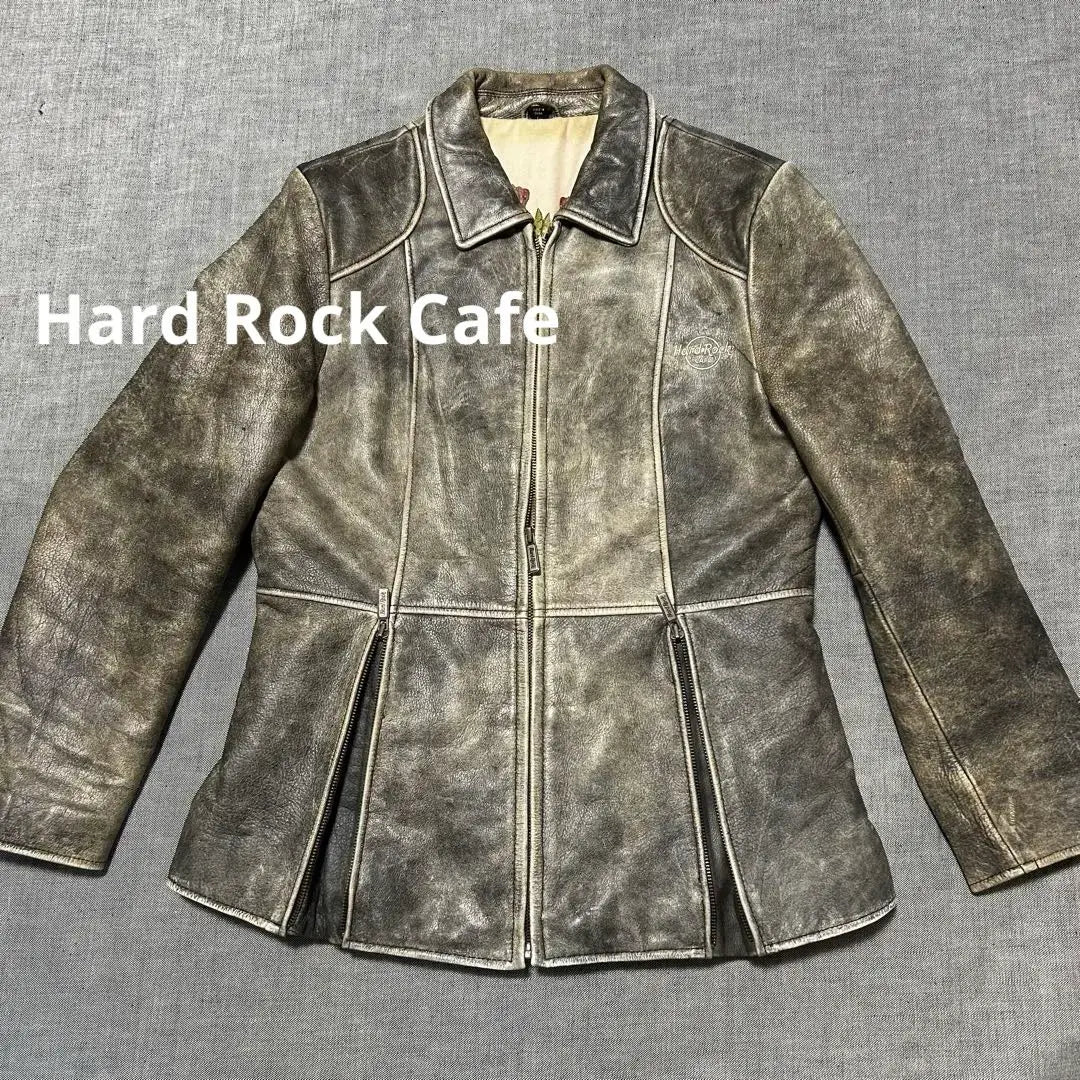 Chaqueta de cuero antigua del Hard Rock Cafe