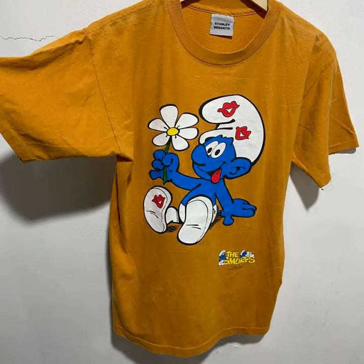 ☆90s☆Stanley DeSantis☆Smurf☆Character T-shirt☆M☆