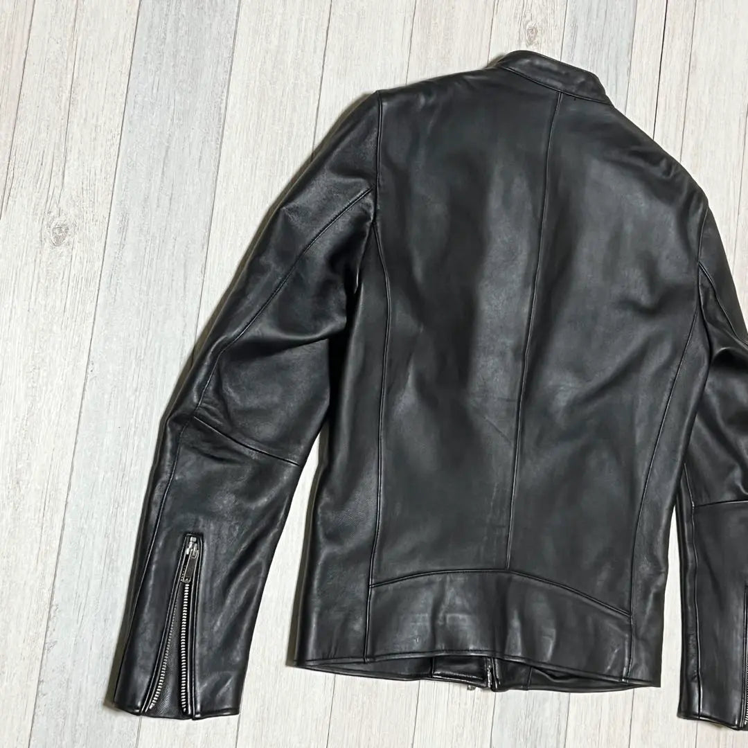 ESTUDIO Chaqueta de Cuero Single Riders Sin Color Iep Cuero 2 | ESTUDIANTE レザージャケット シングルライダース ノーカラー 羊革 2