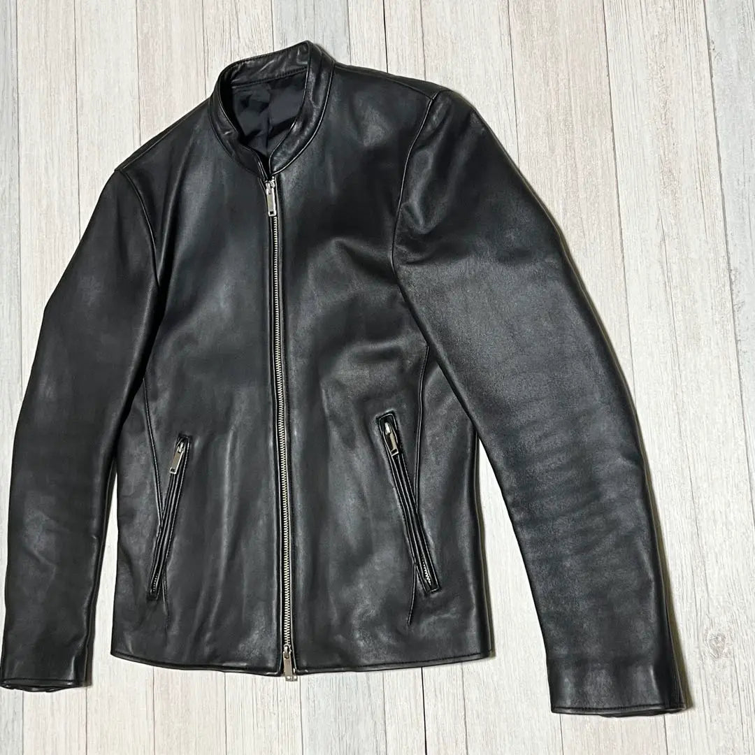 ESTUDIO Chaqueta de Cuero Single Riders Sin Color Iep Cuero 2 | ESTUDIANTE レザージャケット シングルライダース ノーカラー 羊革 2