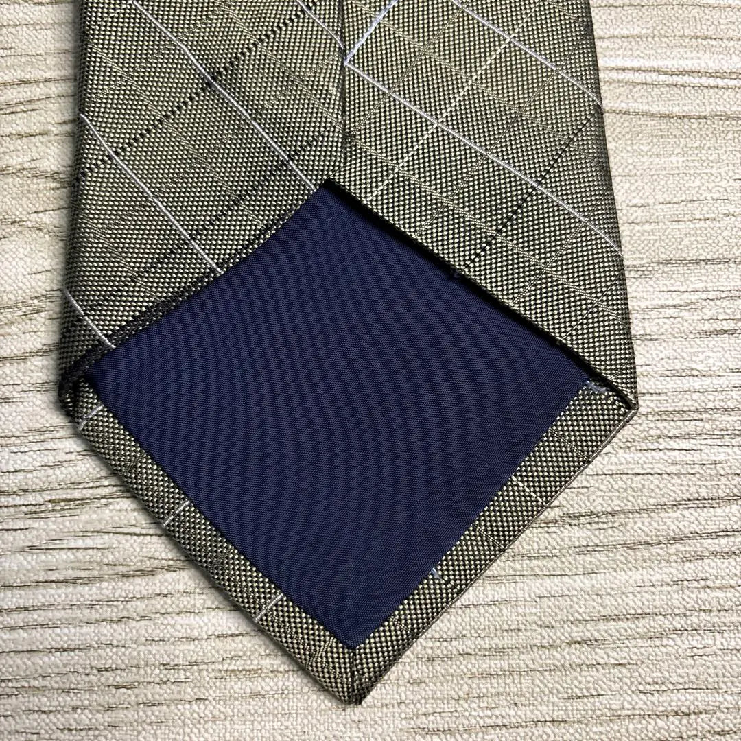 VAN Green Check Pattern Tie