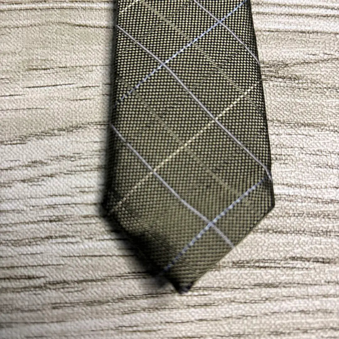 VAN Green Check Pattern Tie