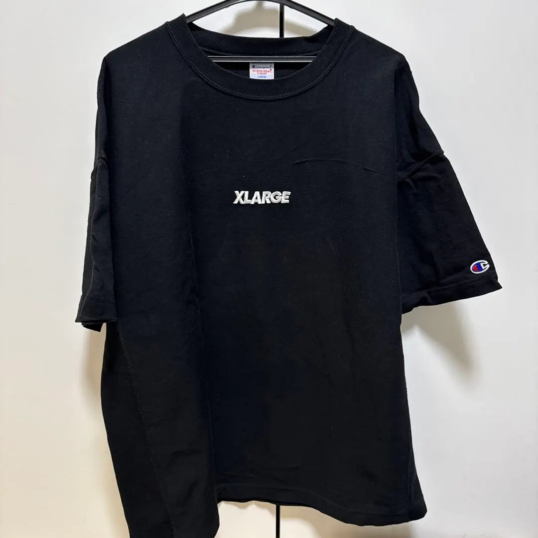 XLARGE Black T-shirt Short Sleeve Champion