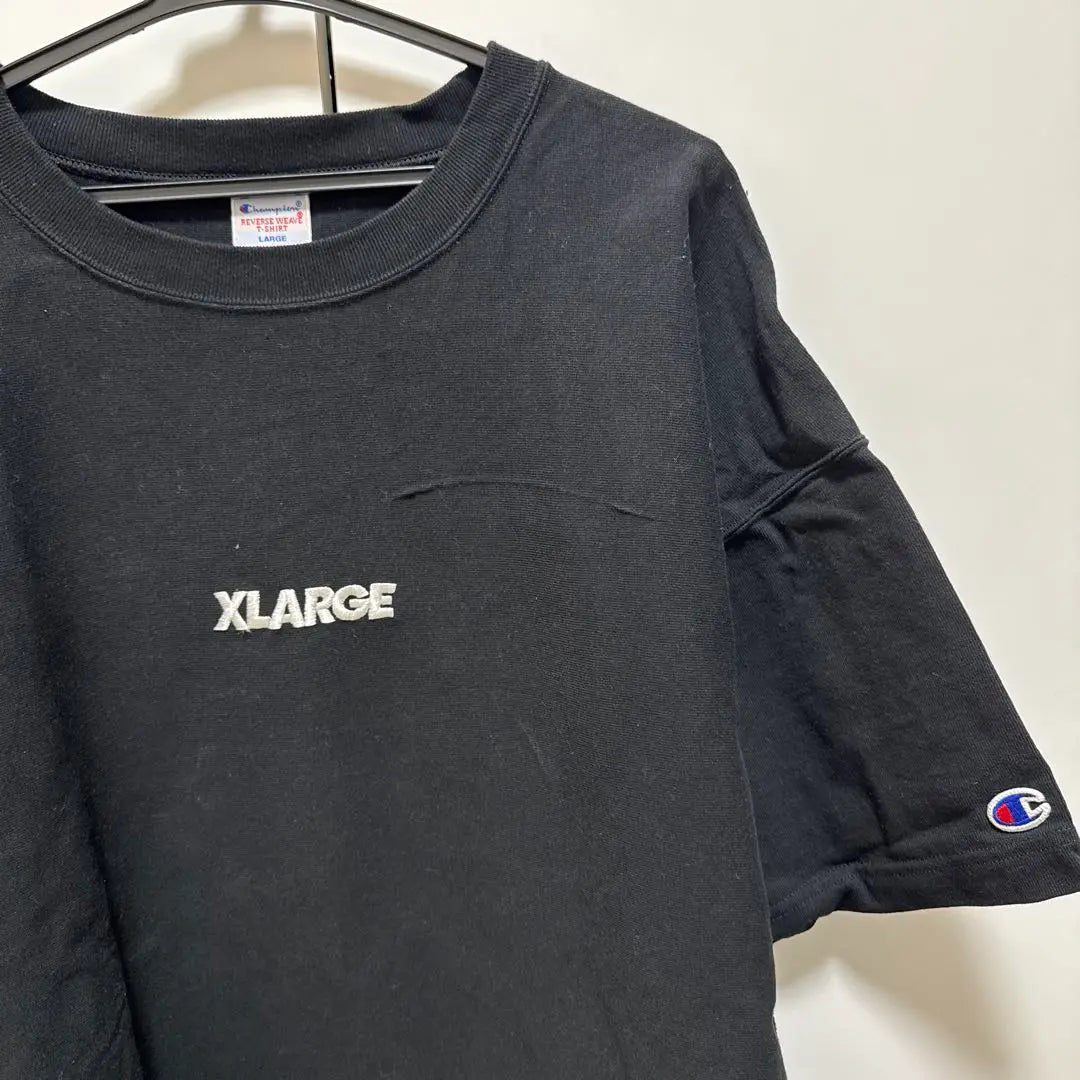 XLARGE Black T-shirt Short Sleeve Champion