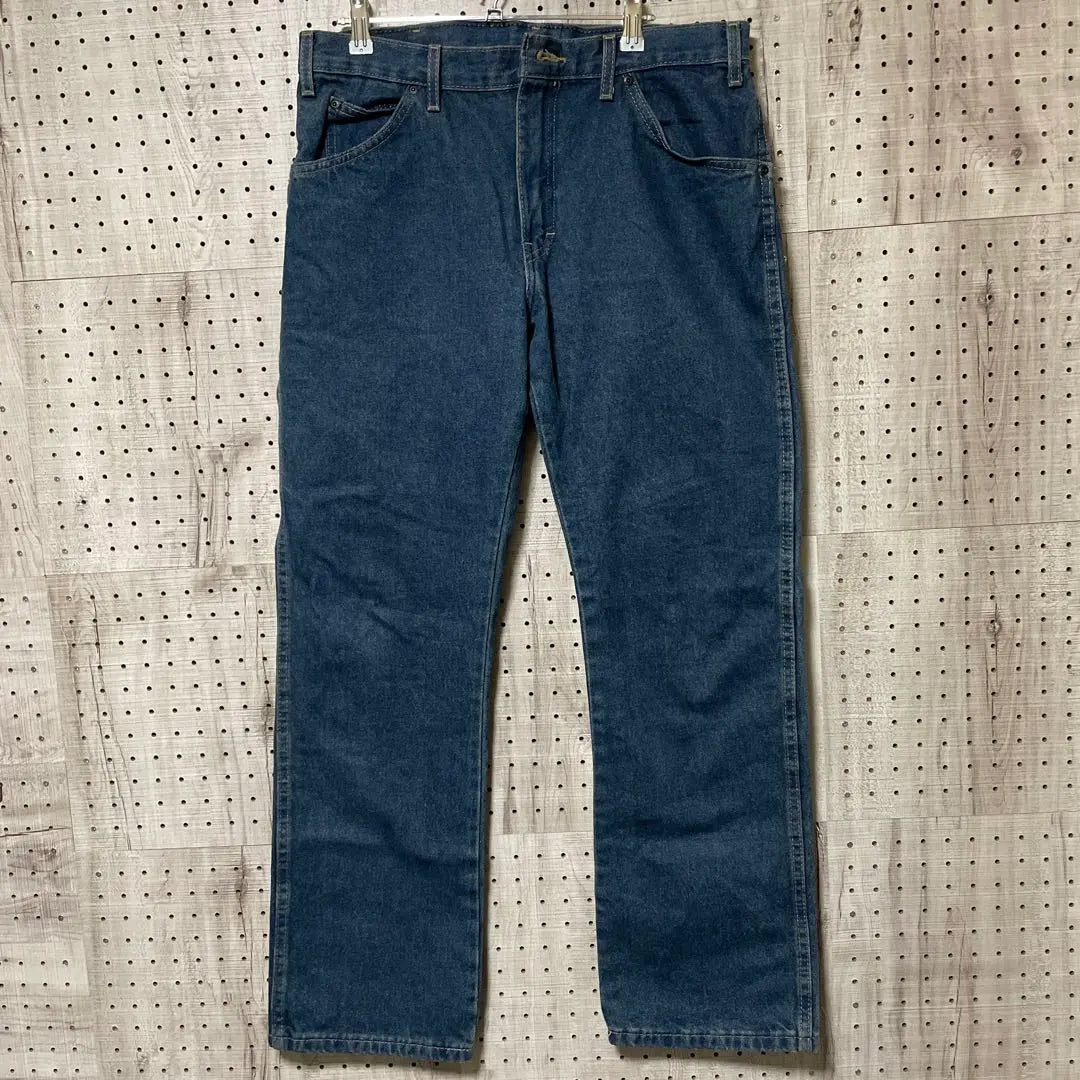 Dark Blue Straight Denim Pants Dickies Painter Pants