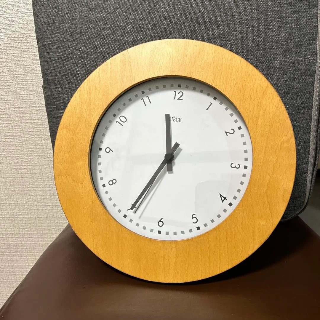 ★ Operación confirmada ★ Reloj de Lieja Reloj de madera Reloj Tochigi | ★動作確認済み★ Lieja 掛け時計 木枠 栃木時計