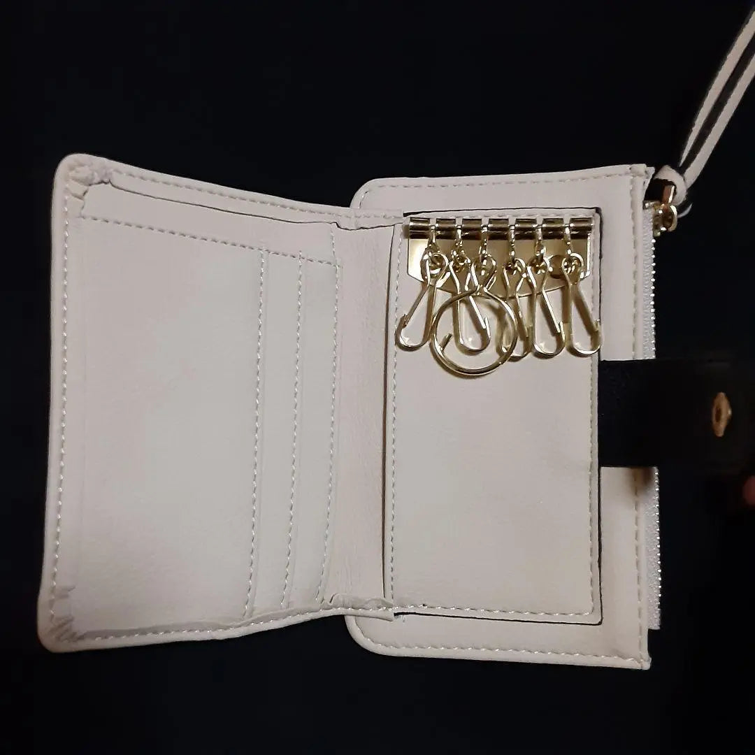 Estuche multi-llaves nuevo monedero beige lindo envío gratis tarjeta