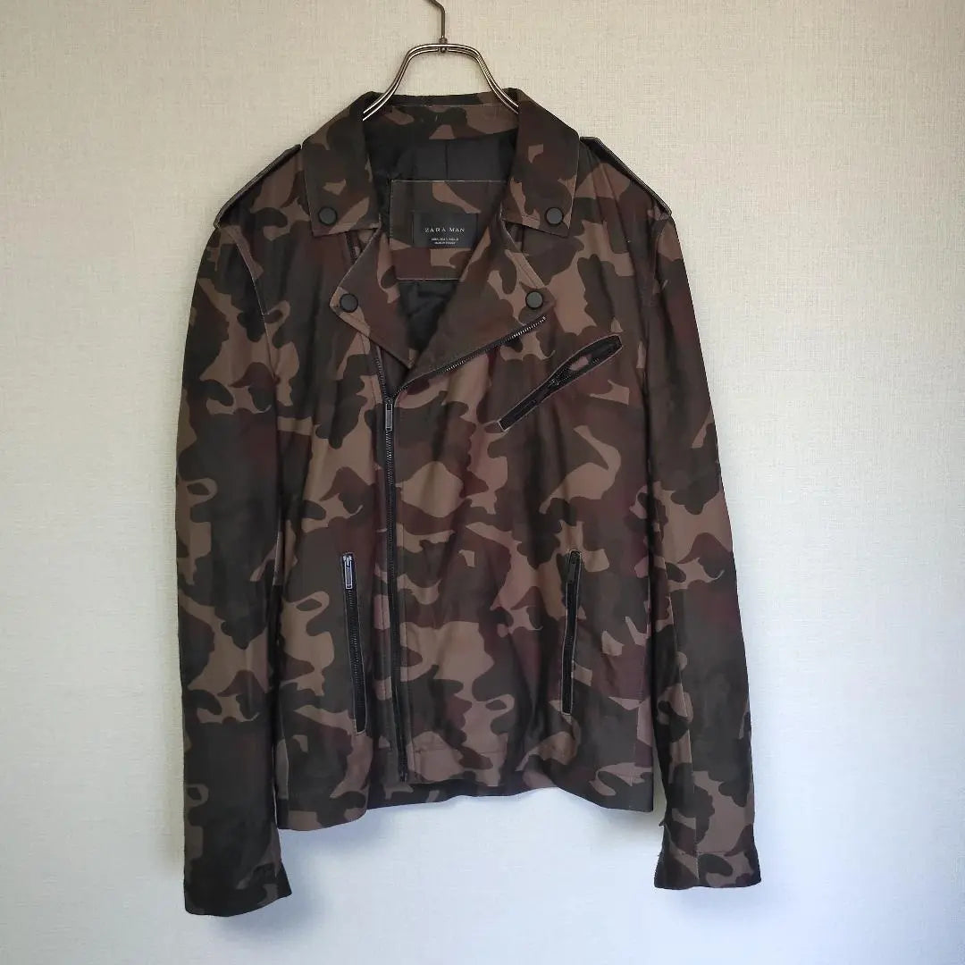 Anonymous shipping and free shipping ZARA outerwear rider's jacket camouflage