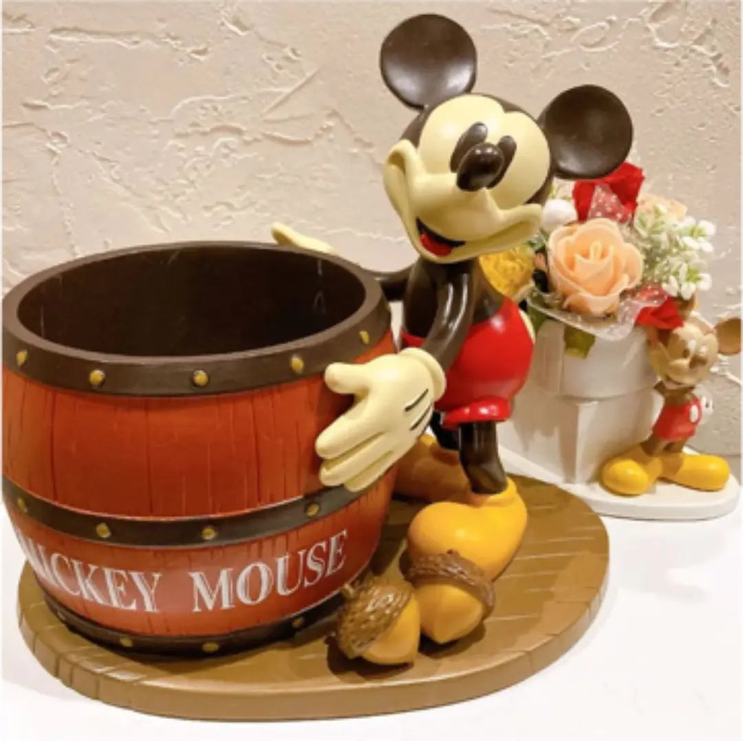 Mickey Mouse Planter Ornament Flower Pot Preserved Flower