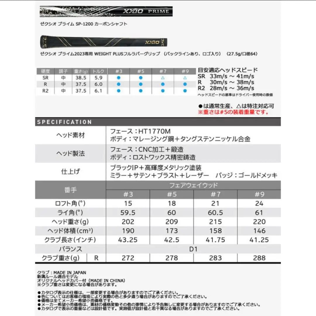 Beauty Zexio Prime 12 XXIO Prime SP-1200 5W R | 美品　ゼクシオ プライム12 XXIO PRIME SP-1200 5W R