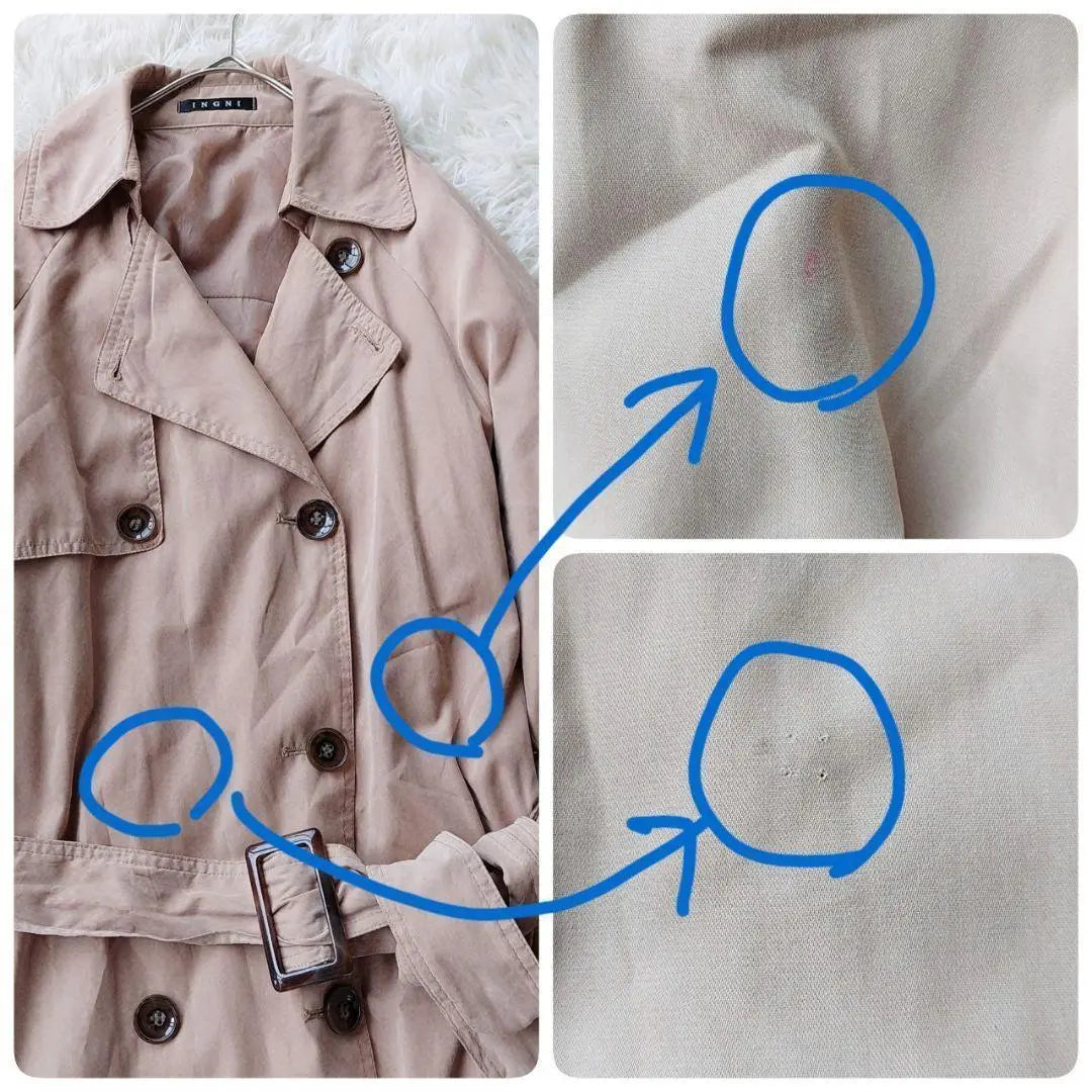 [INGNI] INGNI ING (M) Trench coat Spring coat Long Thin