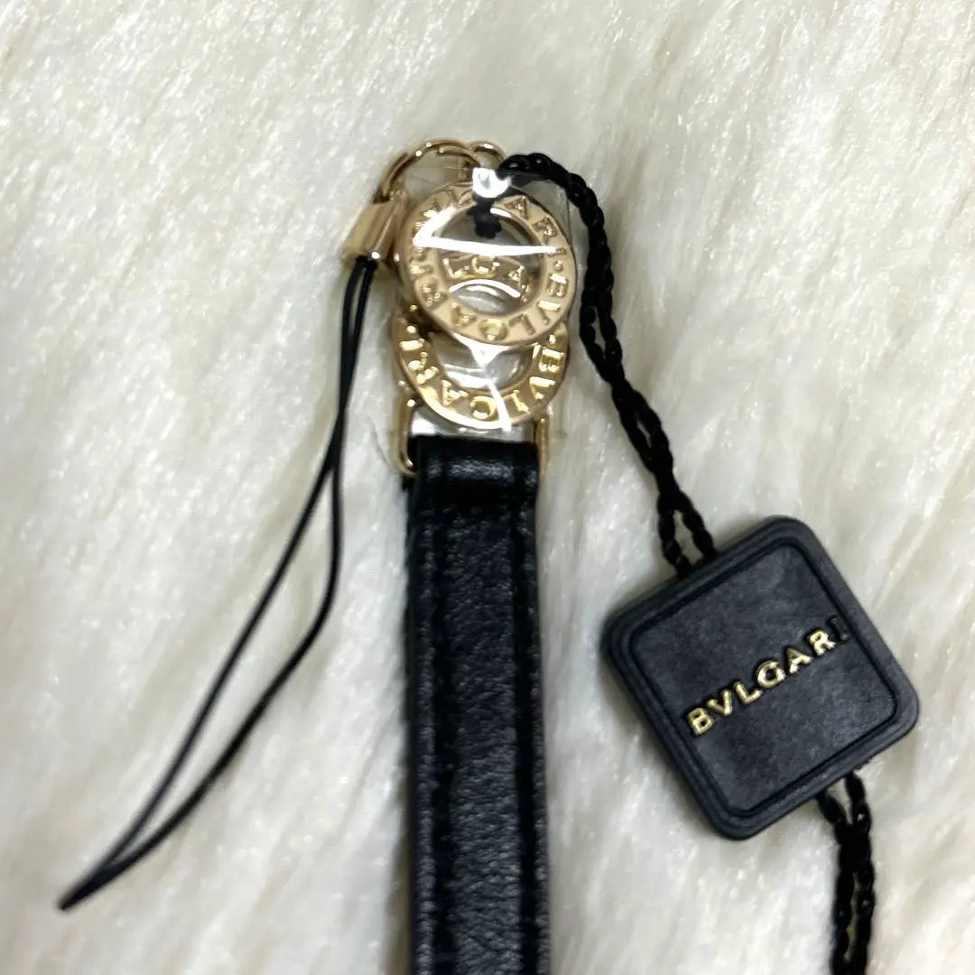 BVLGARI Strap Patent Leather Black Black