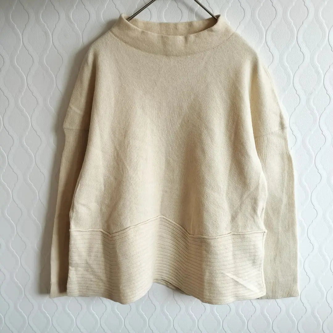 ✨HIROKO BIS✨HIROKO BIS 100% wool long sleeve cut and sew [9] Tops