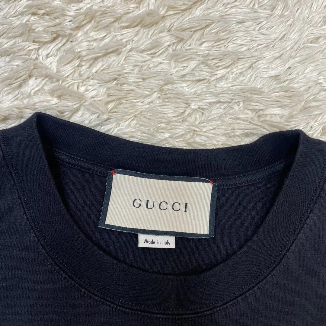 Gucci Big Logo Short Sleeve T-shirt Black XS Size