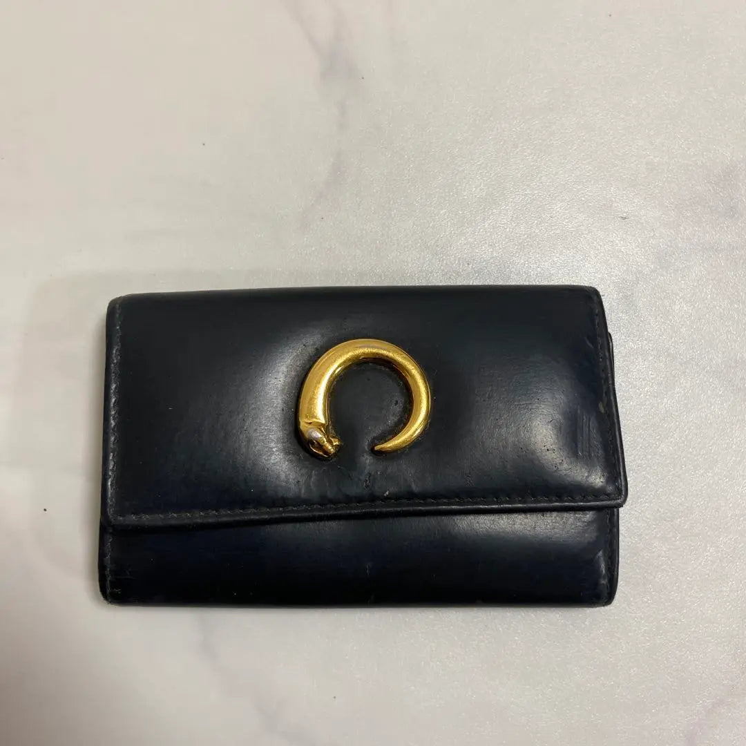 Used ✨️Cartier Key Case Leather Black Women Men