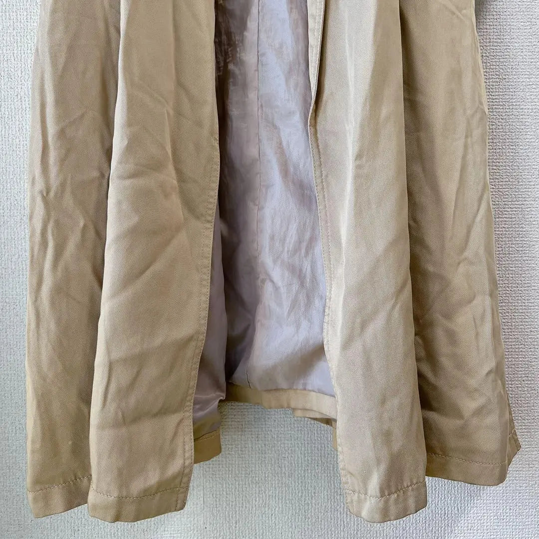 [UNGLID] Gabardina larga beige M oficina todos los días trabajo estándar | 【Unglid】トレンチコートロング ベージュ M オフィス 普段着 定番 仕事