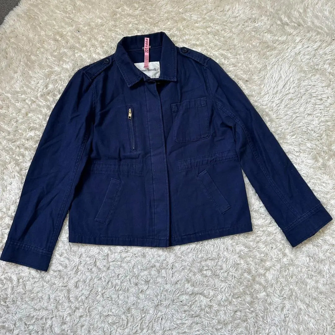 ✨ Banner Bullet ✨ Navy Women's Blouson Jacket Size 36