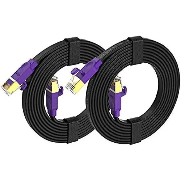 ️⭕️[CAT8, LAN cable, 8m] Flat 40Gbps/2000MHz