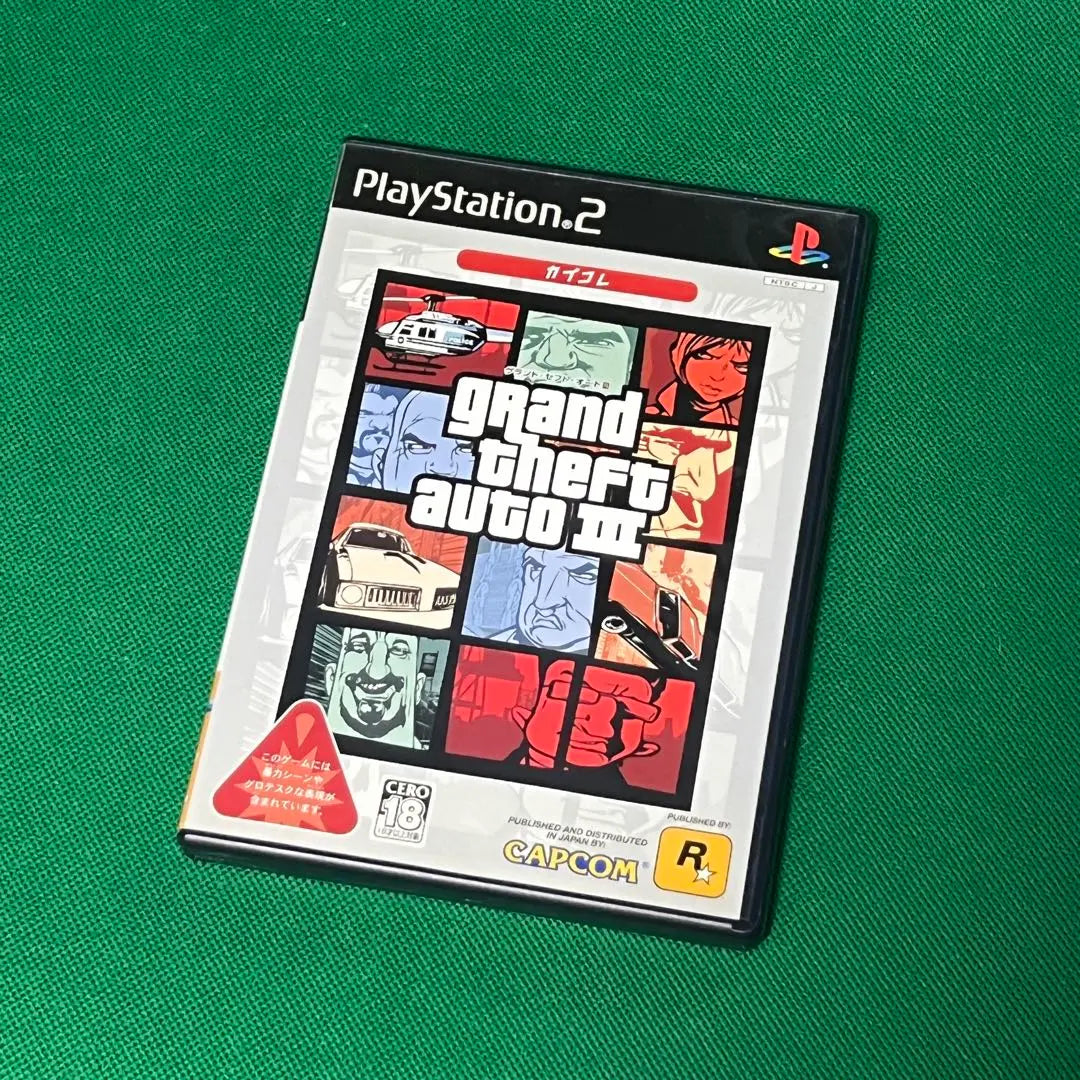 [Rare software / beautiful goods] Grand Seep Auto 3 GTA3 PS2 [Free Shipping]